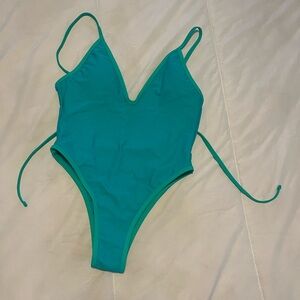 93 Playstreet Teal Women's One Piece Swimsuit